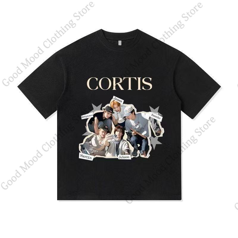 CORTIS T Shirt Fashion Trend Streetwear Casual Fans Clothes SEONGHYEON KEONHO JUHOON Print Tshirt Kpop Cotton Short Sleeve Tee