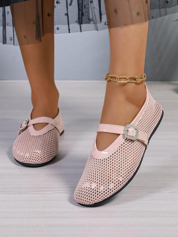 

новые летние люксовые бренды полые сандалии женские балетки мелкая новая пляжная обувь комфорт ретро женские балетки 42