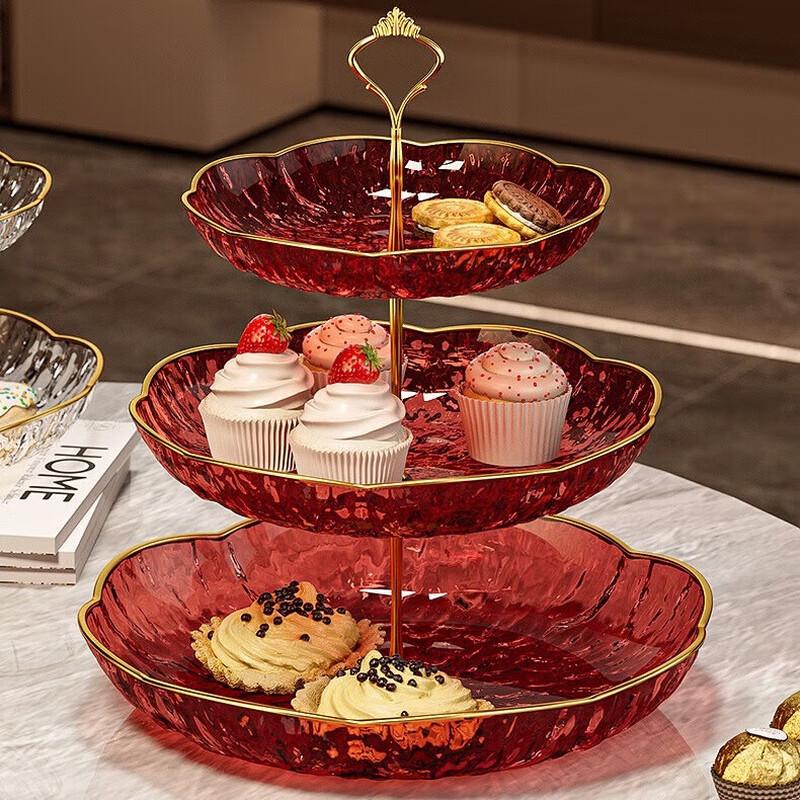 3-Tier Decorative Fruit & Dessert Plate