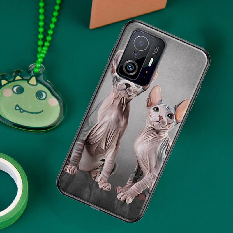 Sphinx Cat Printing Drawing Case For POCO F5 X5 X3 Pro X4 F4 GT F3 M5s C40 Cover For Xiaomi 13 12 Lite 11T 12T Pro 12X