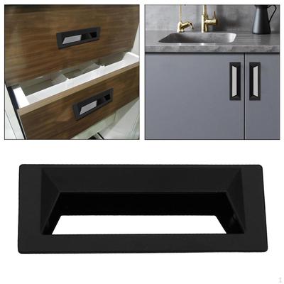 Alloy Concealed Drawer Door Finger Insert Recessed