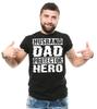 Husband Dad Protector Hero Shirt Father's Day Dad Tshirt Father Birthday Gift