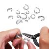 100/200Pcs/Lot Stainless Steel Open Jump Rings Split Rings Connectors for DIY Jewelry Earring Necklace Making Accessories