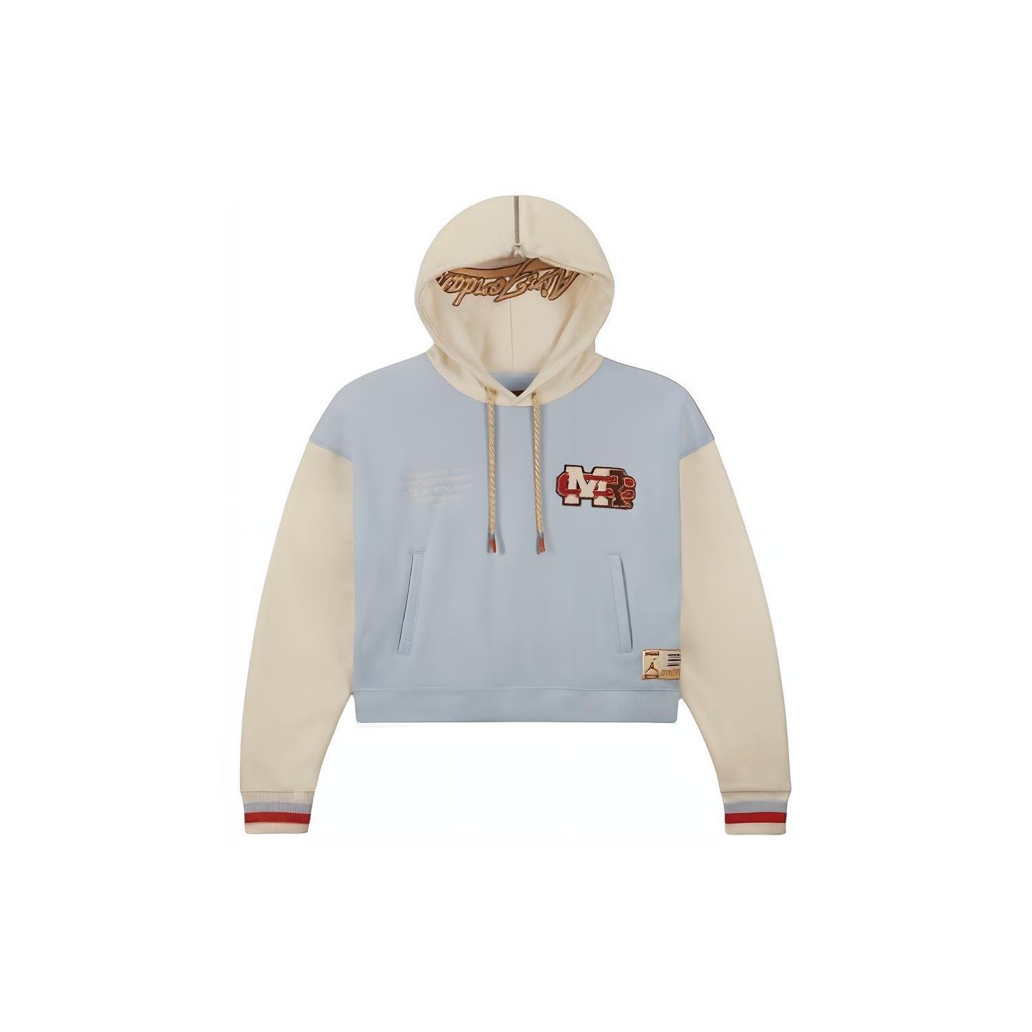 (WMNS) Air Jordan x Maison Chateau Rouge Crossover Colorblock Splicing Hoodie Asia Edition Blue Women s DJ9763-447 XS