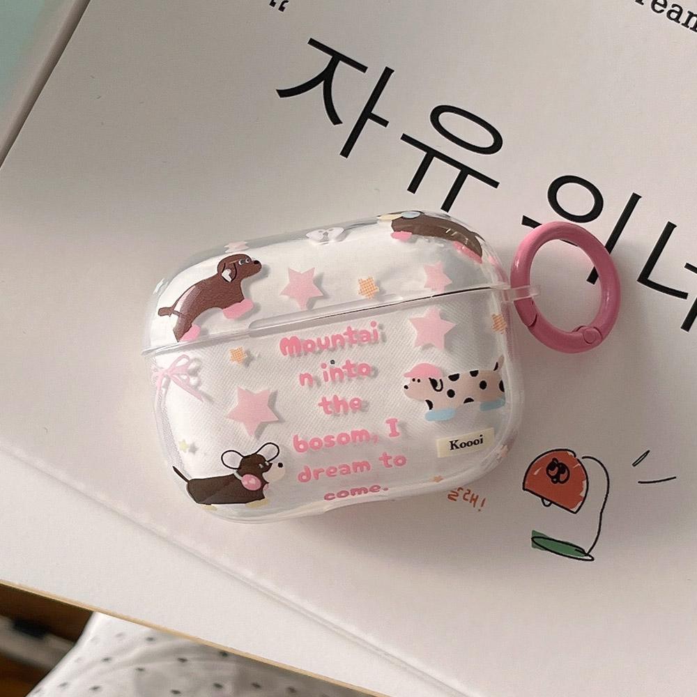 Pink Bow Knot Headset Case for AirPods 1/2 With for AirPods Pro2 4nd Charging Box Fundas for AirPods 3 Clear Shockproof