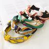 New Satin-knotted Hairband - Wide Version with Rolled Edge Chain End - Women's Hair Accessory for Grooming and Face Care