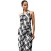 French Connection Womens/Ladies Ariette Leaf Print Halter Neck Wrap Dress