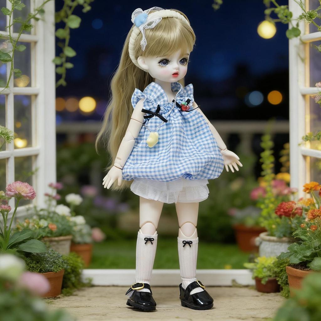 6" BJD Puppenkleidung für Akagi, GL und Gungun Körper - 30cm Geistermama Lolita Ankleide-Outfit