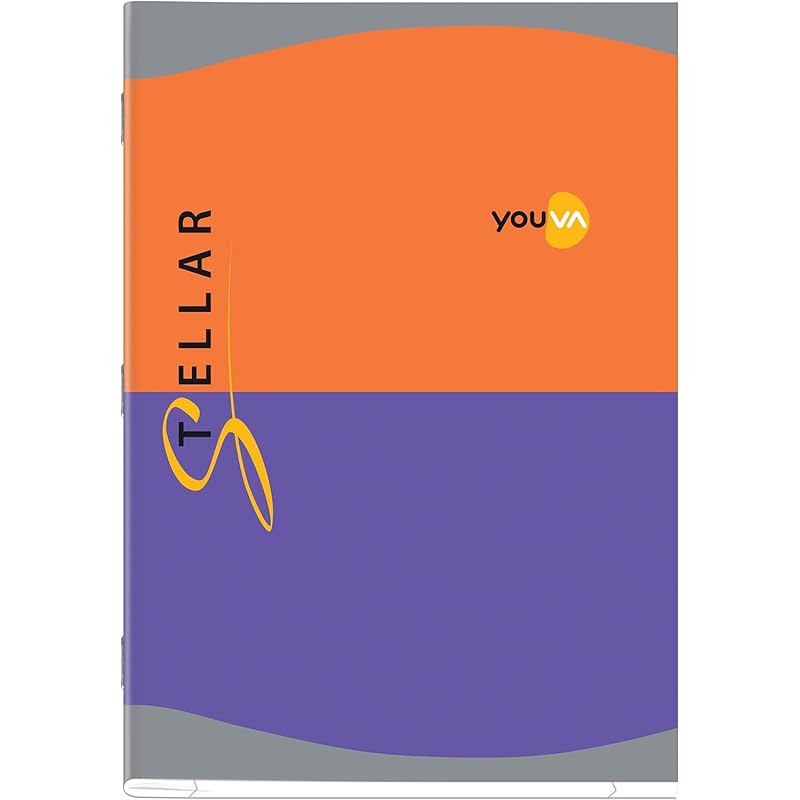 

YOUVA Navneet Stellar | Soft Bound Long Book | 21cm X 29.7 cm | Single Line | 172 Pages | Pack of 4 a4