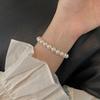 Bracelet Perle Irregulière Forme Spéciale Française Bracelet Femmes Niche Luxe Léger Exquis Doré Demi-Bracelet Bracelet Accessoires