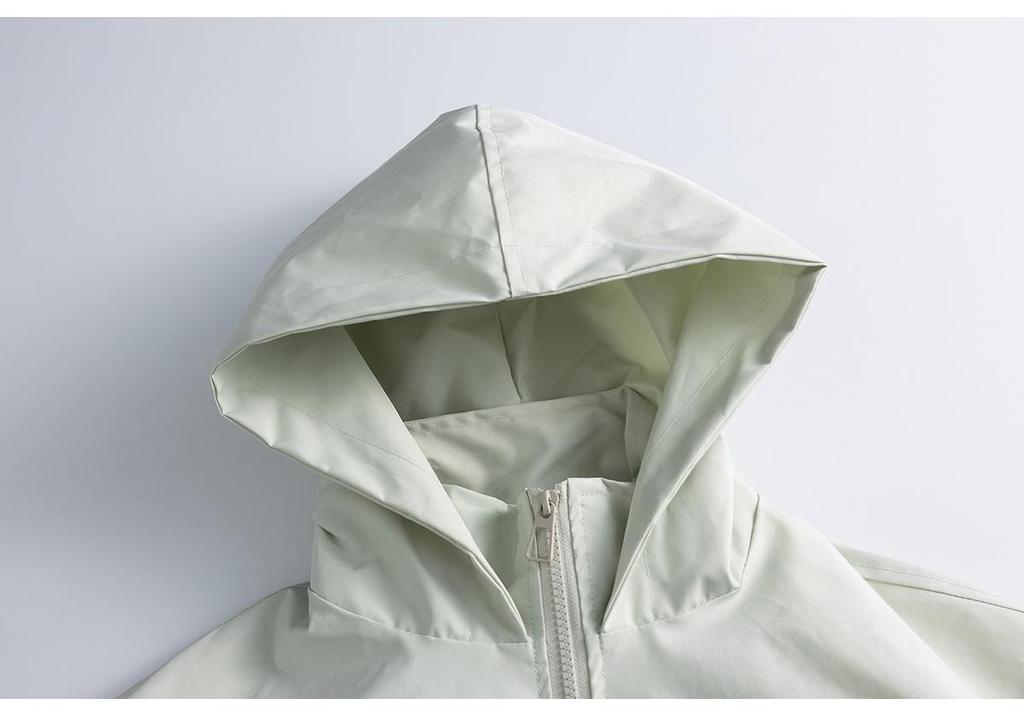 QIYOU 2025 Autumn Retro Unisex Hooded Jacket - Casual & Simple Outerwear