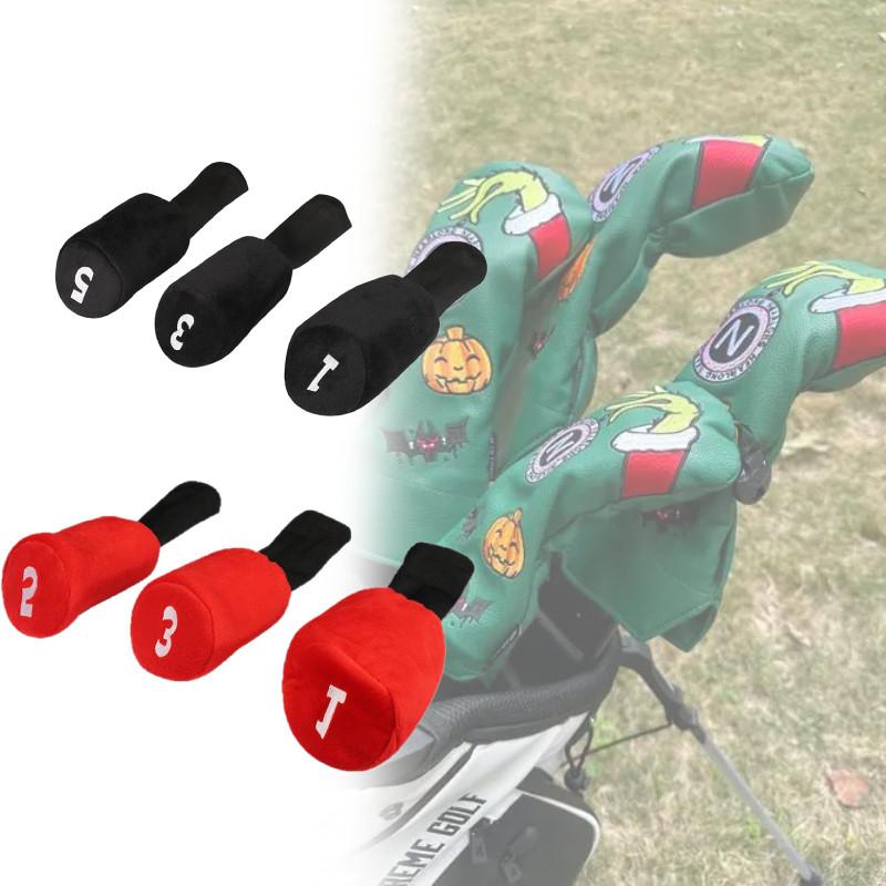 Set med klubbskydd för golfklubbor med bomullsmaterial för träklubbor för golfare