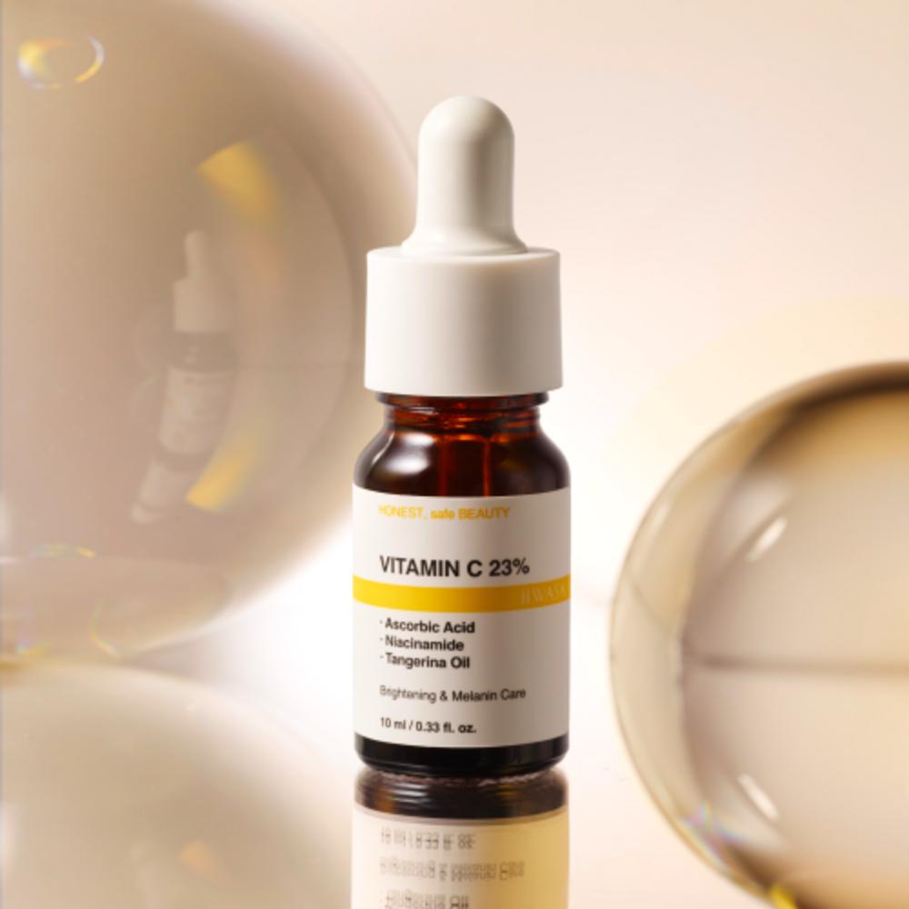 Hwasa Reines Vitamin C 23% hochkonzentrierte Ampulle zur Pflege von äußeren und inneren Sommersprossen und Hautunreinheiten, 3 Packungen, 10 ml