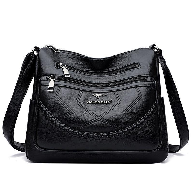 Vintage Crossbody Bag for Women Adjustable Shoulder Strap Middle Aged Women's Shoulder Bag Suitable for Daily Life, Shopping, Commuting and Other