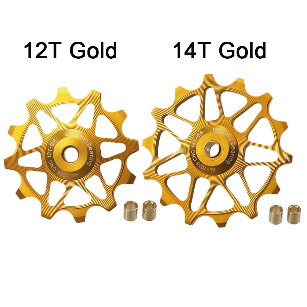 2 szt. 12T 14T Rowerowe Łożysko Ceramiczne Kółko Przerzutki Tylnej Rolka Prowadząca Napinacz Do SHIMANO SRAM DEORE GX Kółko Napinające Części Rowerowe