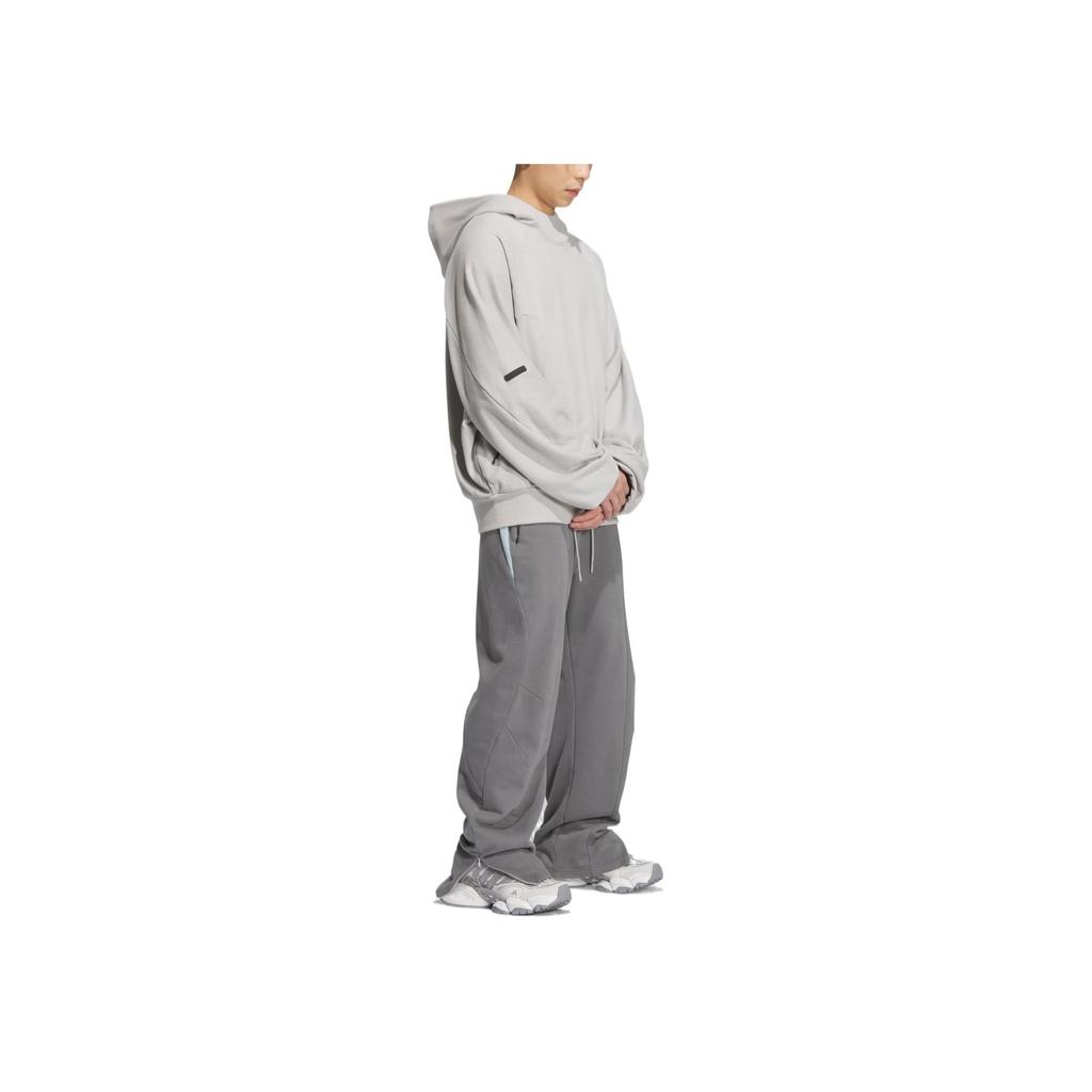 adidas Fustl Hoody Sweat Quick-Drying Comfortable Soft Hooded Pullover Long Sleeve Sweatshirt Men Sweatshirt Light-Gray JM8605