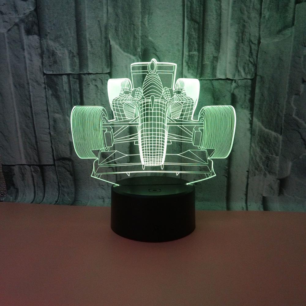 Source Racing Car 7 Color 3d Nightlight Touch Remote Control Table Moderne Desk Lamp Decorative 3d Small Table Lamp