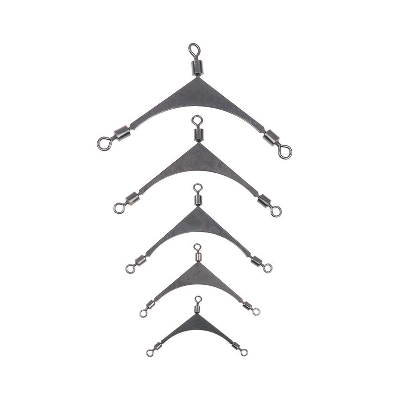 10Pcs/Lot 3 Way Swivels Connector Fishing Tackle Saltwater Fishing Rolling Swivels Triple Fishing Swivel Cross Line Connectors