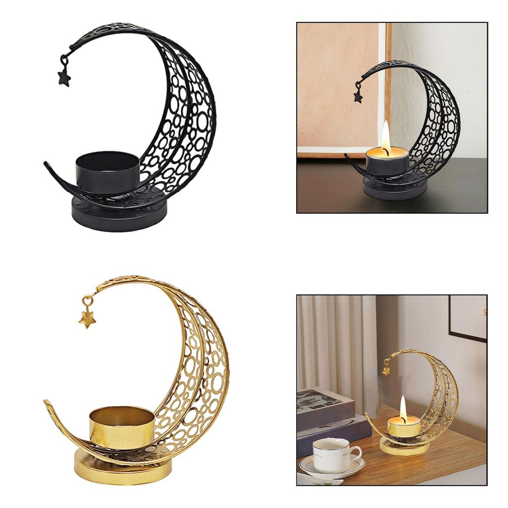 Candle Holder Candle Stand Decoration Gifts Hollow Metal for Living Room Festival Table Centerpiece Birthday Fireplace