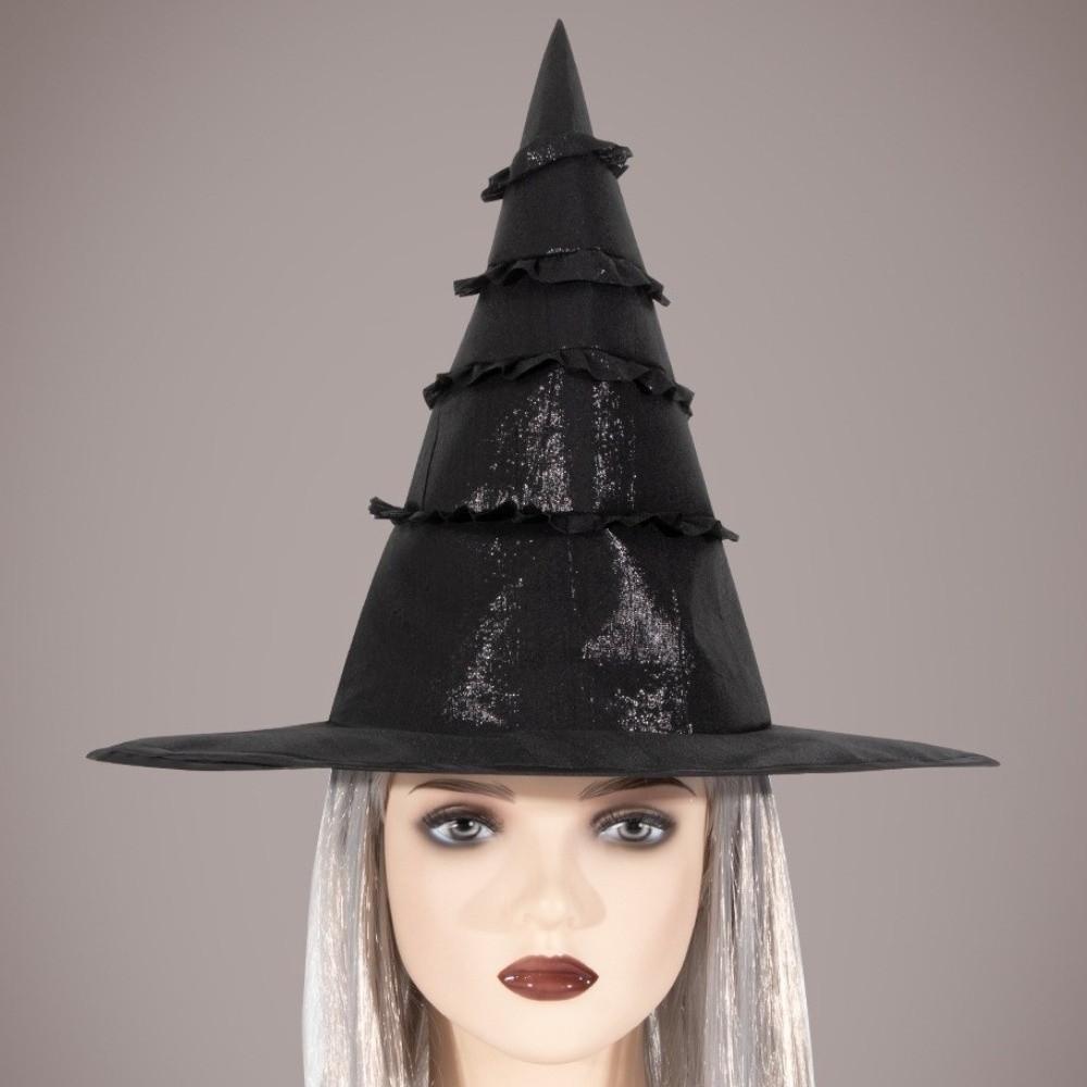 Black Wizard Cap Lolitas Cosplay Witch Hat Cool Halloween Witch Hat  Children