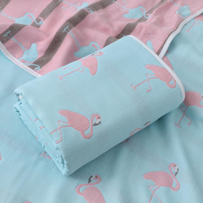 Baby Gauze Bath Towel Newborn Jacquard Six Layers Gauze Cover Blanket Summer Baby Kindergarten Towel Quilt