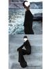 Elegant European & American Women's Backless Long Sleeve Evening Gown - Autumn/Winter Collection