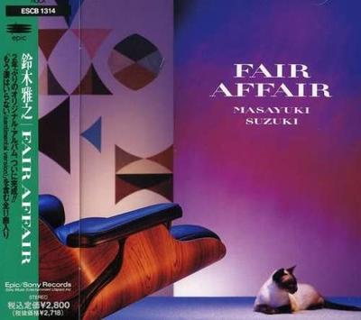 CD MASAYUKI SUZUKI - FAIR AFFAIR ESCB1314 Epic 1992 Japan Japanese Pop/Rock Used
