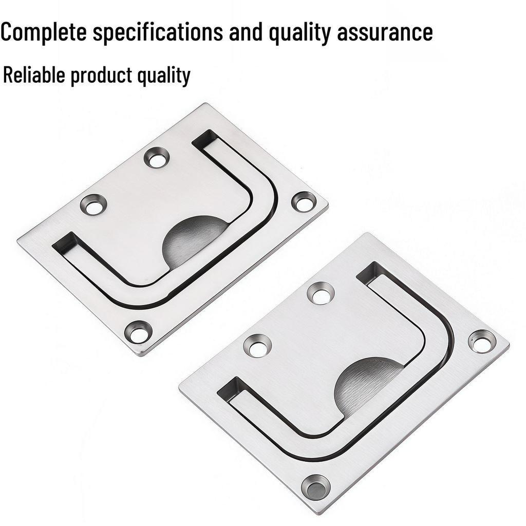 304 Stainless Steel Ring Handle Hatch Pull for RV or Yacht Decks
