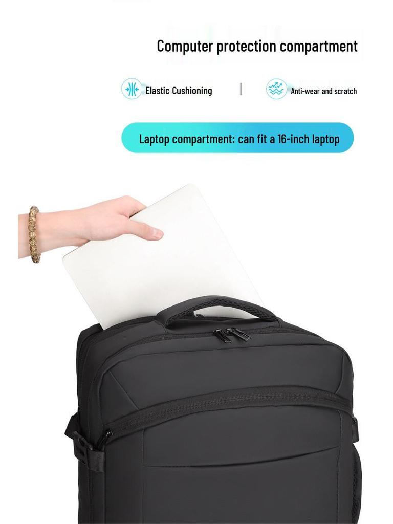 New Expandable Men's Casual & Business Laptop Backpack for Short Trips