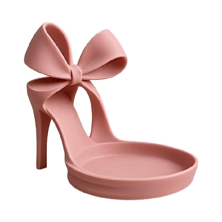 Jewelry Display Stand High Heel Shoe Shaped Storage Tray for Necklace Earrings Modern Tabletop Decoration
