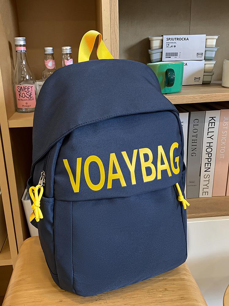 

Школьный рюкзак, стильный, с надписью, для учеников средней школы, для отдыха, простой, большой вместимости, дорожный