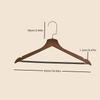 5 Pezzi Grucce Premium in Legno con Finitura Lucidante - Antiscivolo, Design Scanalato per l'Esposizione dei Capi - Ideale per Casa, Negozi di Abbigliamento