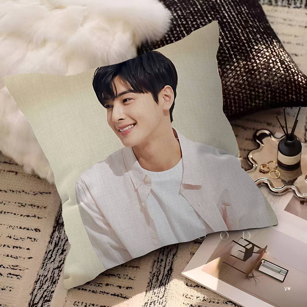 Kpop A-Astro Cha Eun Woo Personalized Pillow Dust Cover Bedroom Kids Party Decoration Pillowcase Birthday Children Gift