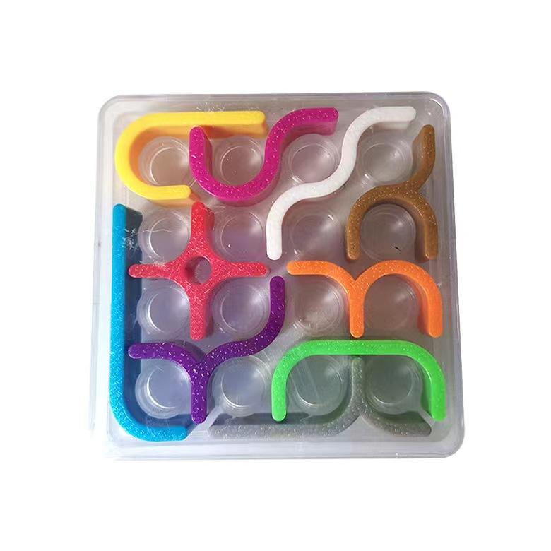 Creative 3D Intelligence Game Crazy Curve Sudoku Game Games Geometric Line Matrix Game Toys For Kids Learning Toy Gift