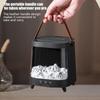 Fireplace Humidifier 7-Color Light Flame Aromatherapy Diffuser With Timer Quiet Aromatherapy Machine 200ml Remote Control For