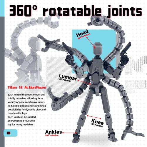 3D Printed Action Figures | Desktop Decorative Figure Toys | Articulated Models for Game Fans, Teens, Adults, Desktop Collectors, and Enthusiasts