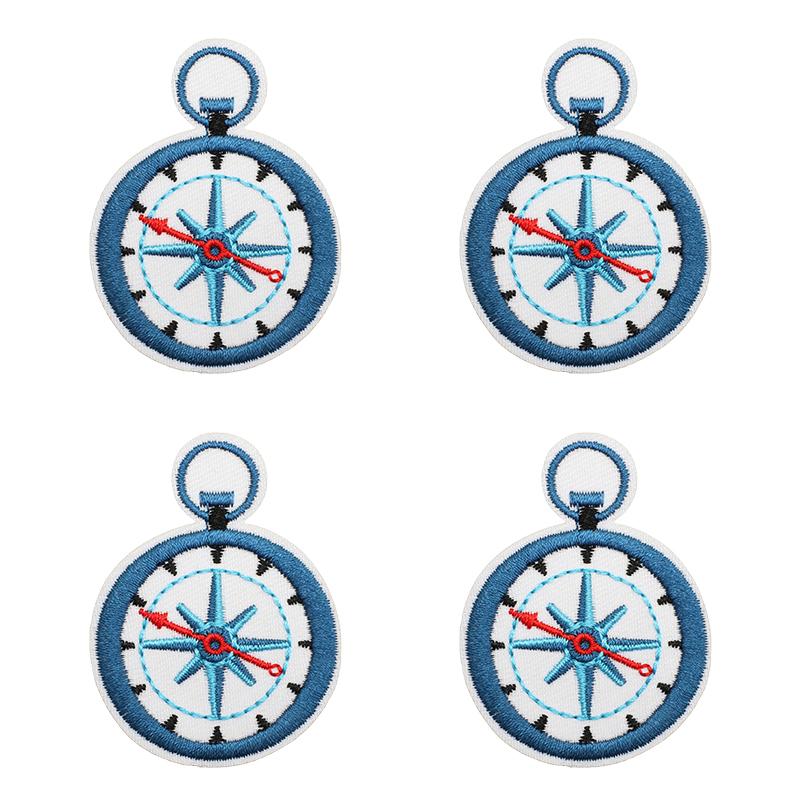 10pcs Luxury Cruise Ship Embroidery Patch Sea Trip Blue Whale Iron On Patches For Clothes Jackets Backpack Sew Stickers Badge 