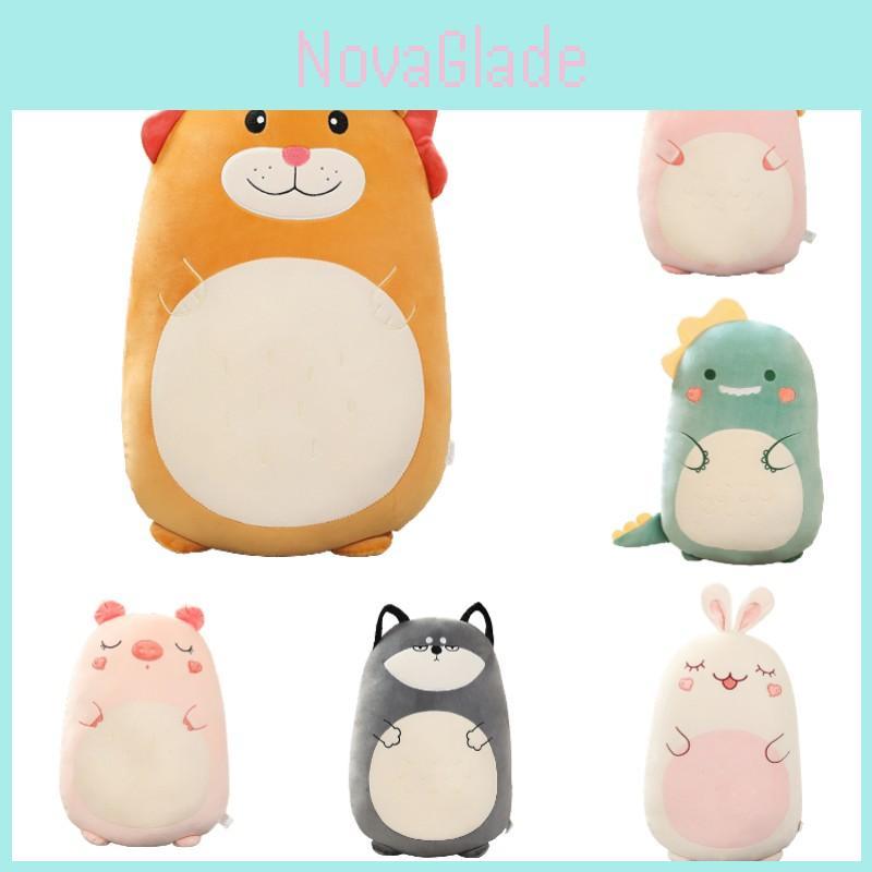Short Plush Animal Pillow Doll For Kids Dinosaur/lion 17.1in-31.5in