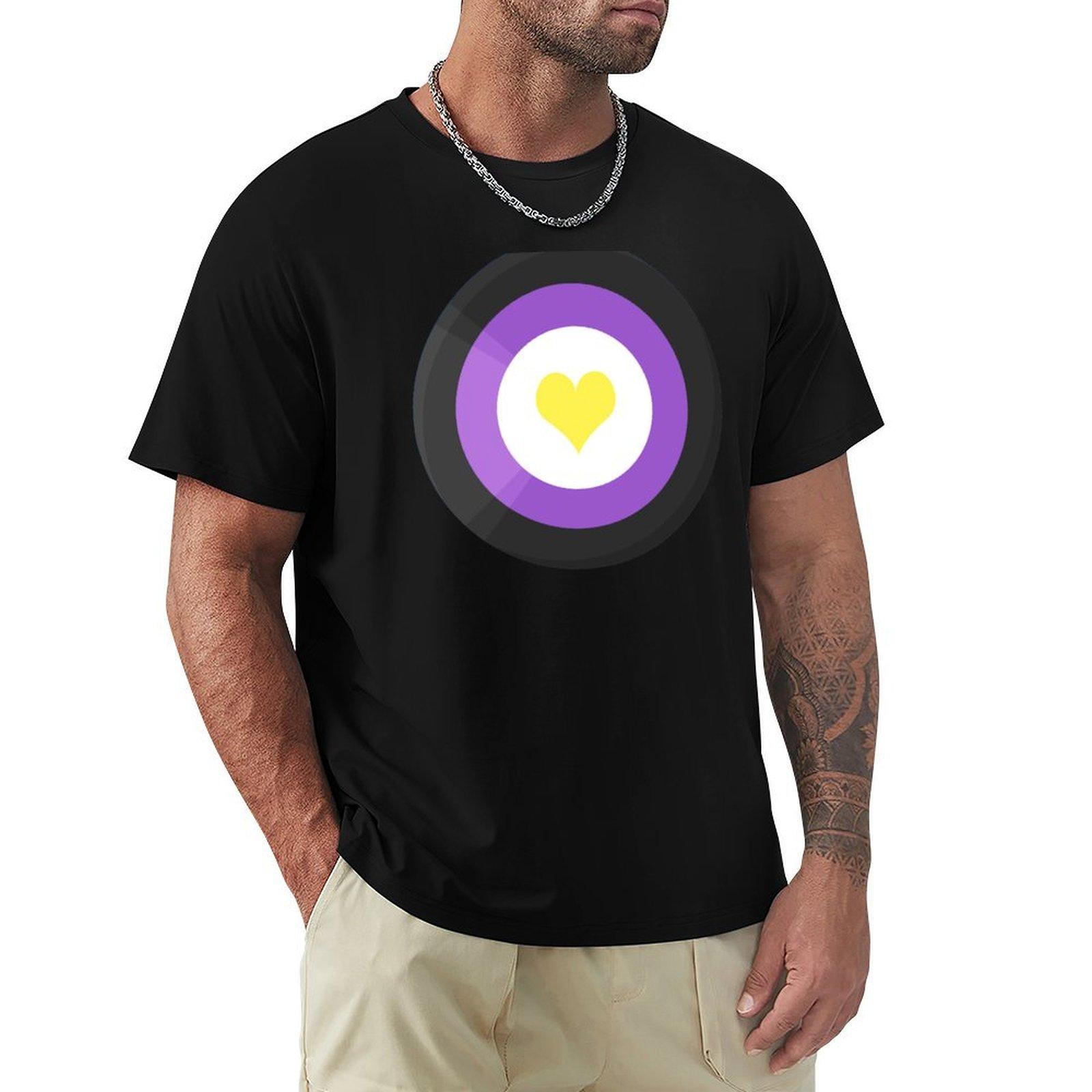 

Pride Shield Nonbinary Flag TShirt Luxury man graphics mens big and tall t shirts 4XL