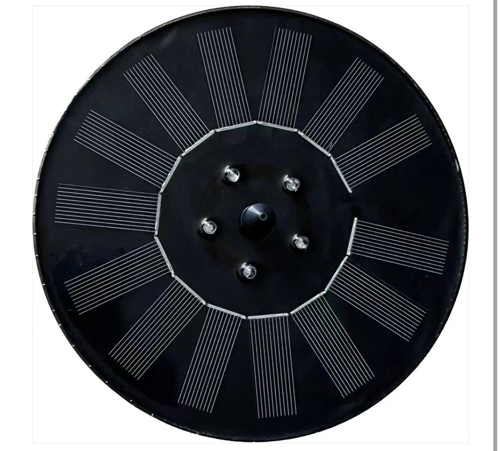 High-Power Solar Floating Pond Fountain for Oxygenation