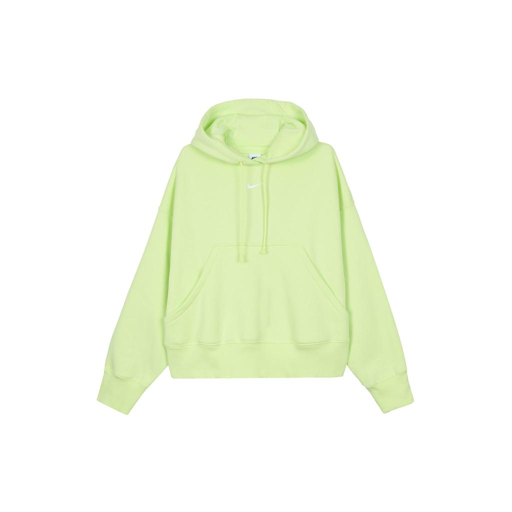 Nike Phoenix Fleece Light Lemon Yellow Women's Oversized Pullover Hoodie DQ5859-736