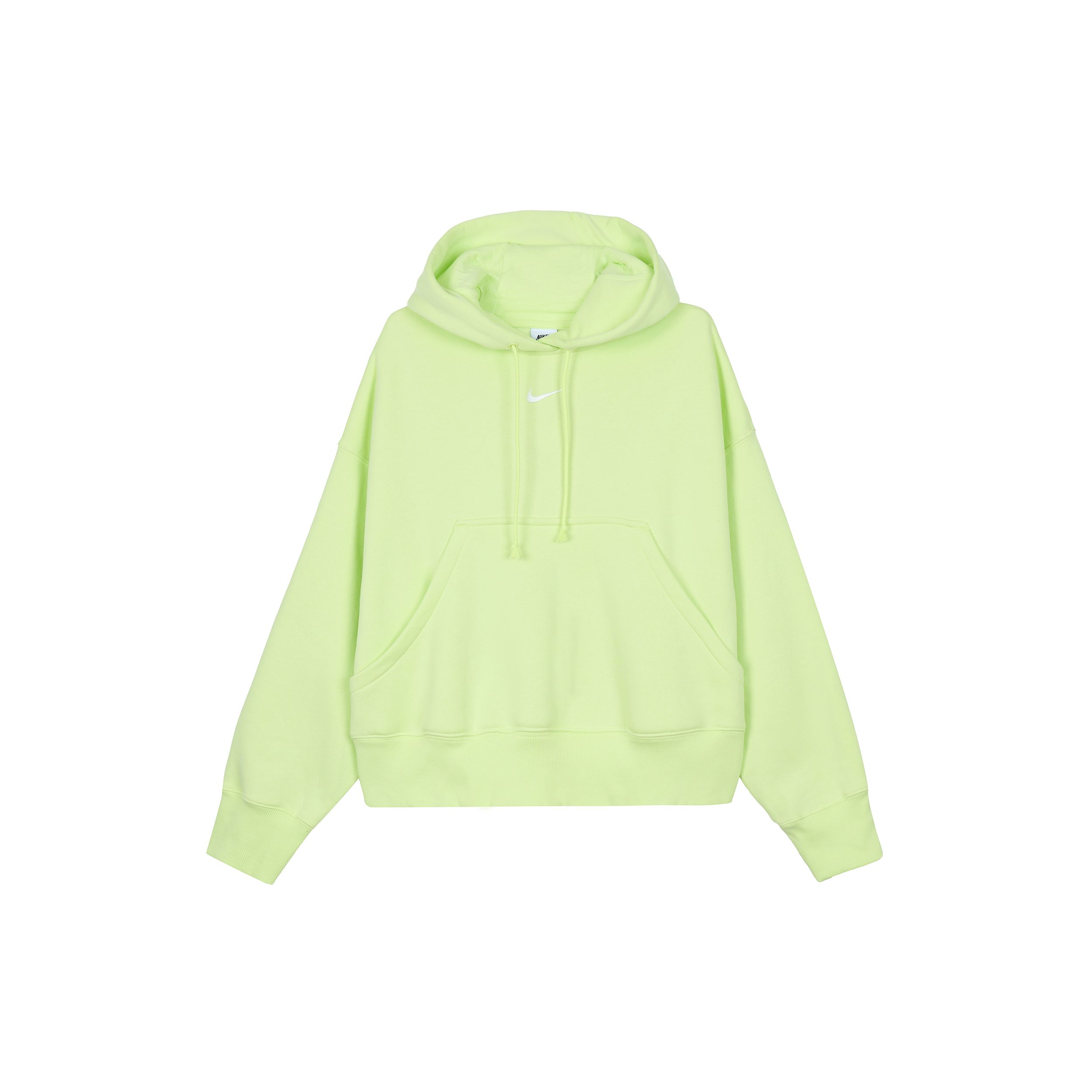 Nike Phoenix Fleece Light Lemon Yellow Women s Oversized Pullover Hoodie DQ5859-736 L