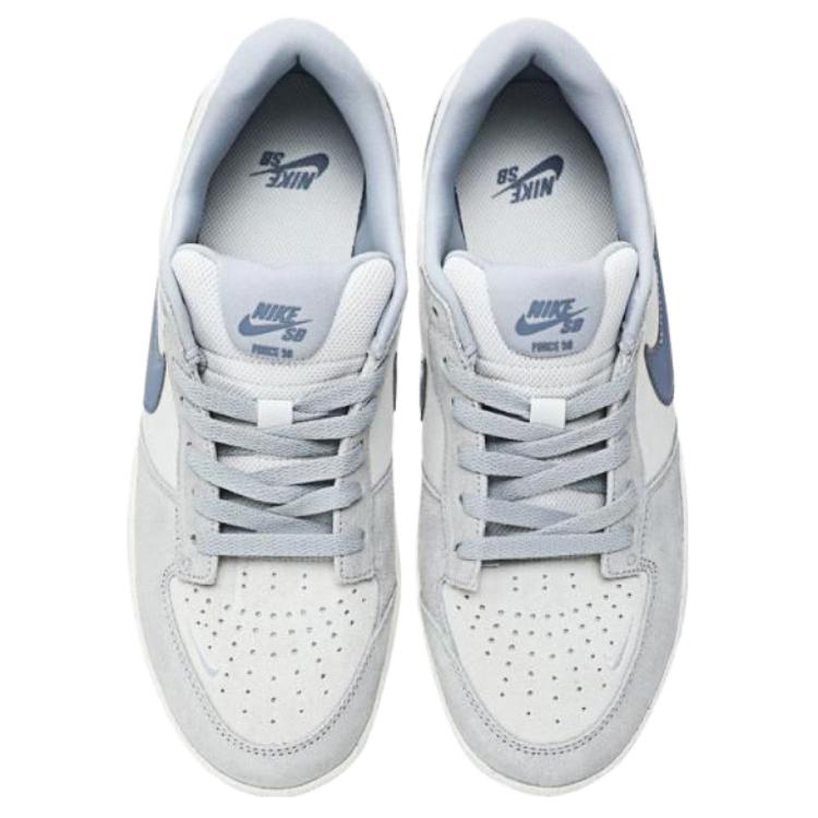 Nike Sb Force 58 Wolf Grey Slate Blue Skateboard Shoes IH0636-141