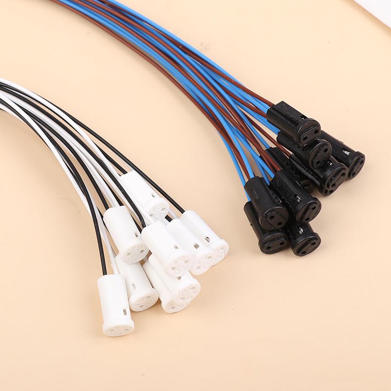 10Pcs/Lot 60Cm Length G4 Lamp Socket Stable Inner Wire Miniature Led  Lamp Holder Light Bulb Halogen Light Bulb Base