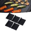 5Pcs Barbecue Grill Mat Rectangle PTFE Reusable Non Stick Fryer Mat for Frying Cooking Grilling