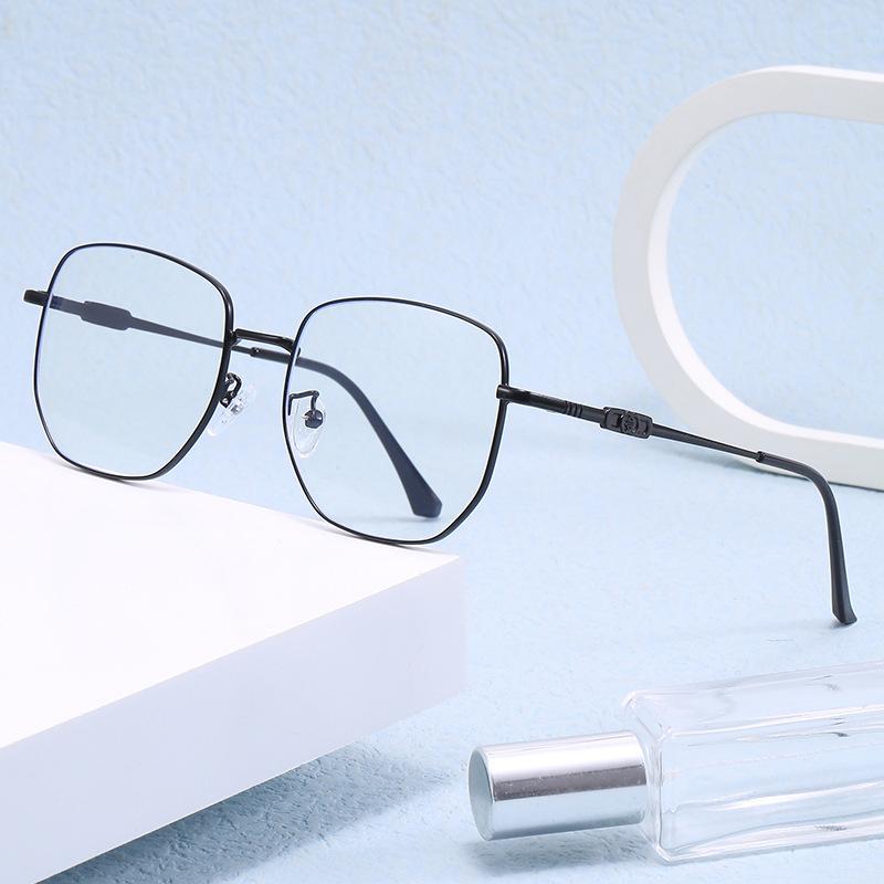 New Sven metal myopia glasses frame men can be equipped with optical myopia frame men's large frame anti-blue light flat mirror HC