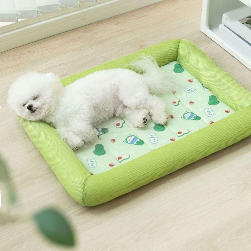 Square Pet Cooling Mat Breathable Dog Cat Beds Pet Supplies Cooling Puppy Bed Home