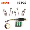 10Pcs 0.8Mm Pin Rgb Led Building Blocks Usb Lamp Diy Street Light City Electric Decorate 1X1 Brick Toy Compatible All Brands