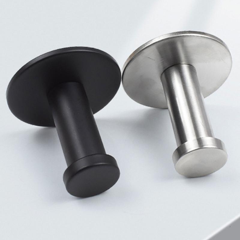 4Pcs Wall Mounted Coat Hook Stainless Steels Coat Hanger Heavy Duty Robes Hook Single Hook for Bag, Towel, Key, Hat