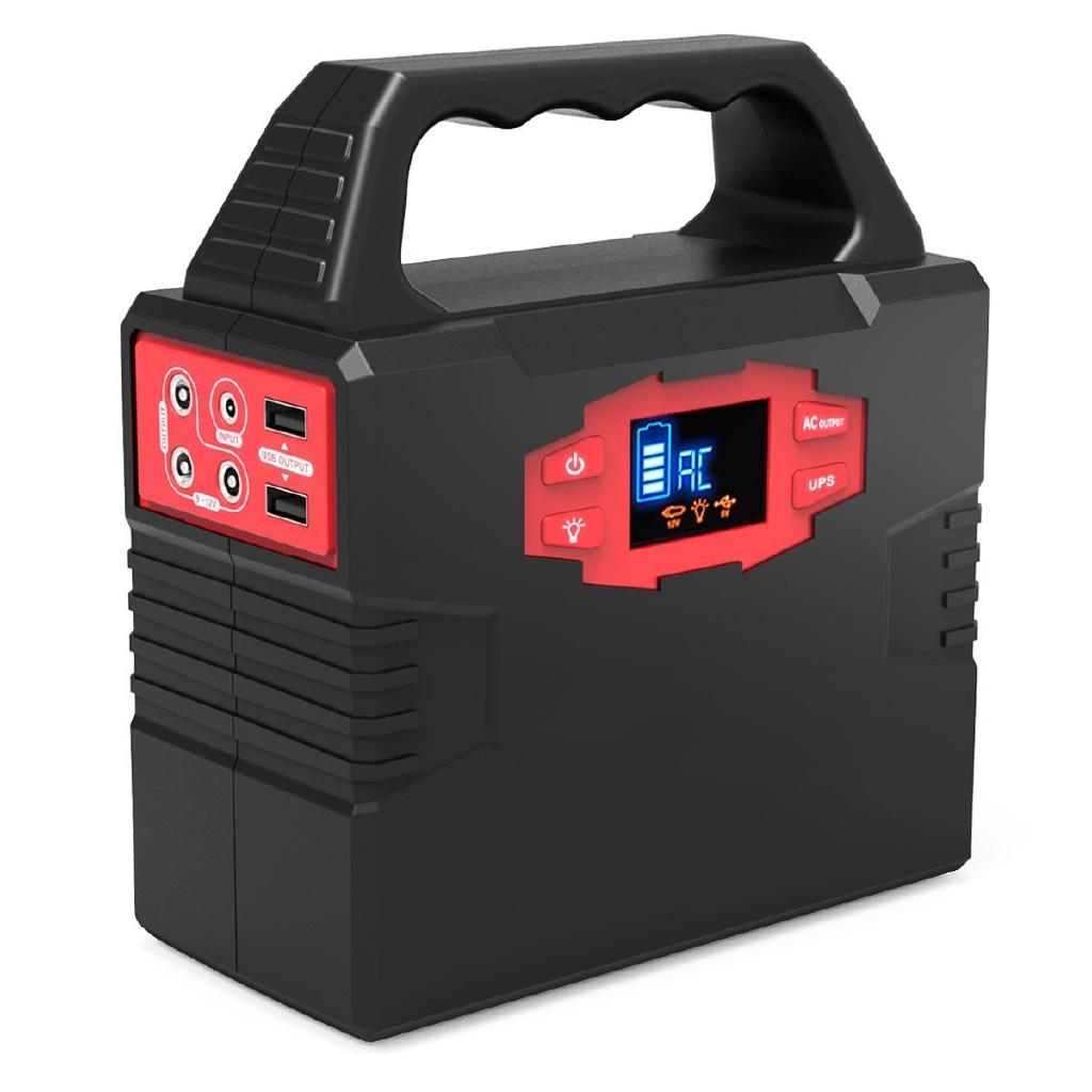 150W 110V 40800mAh UPS Lithium Emergency Solar Power Supply Modified Sine Wave LED Portable Car Emergency Power Bank